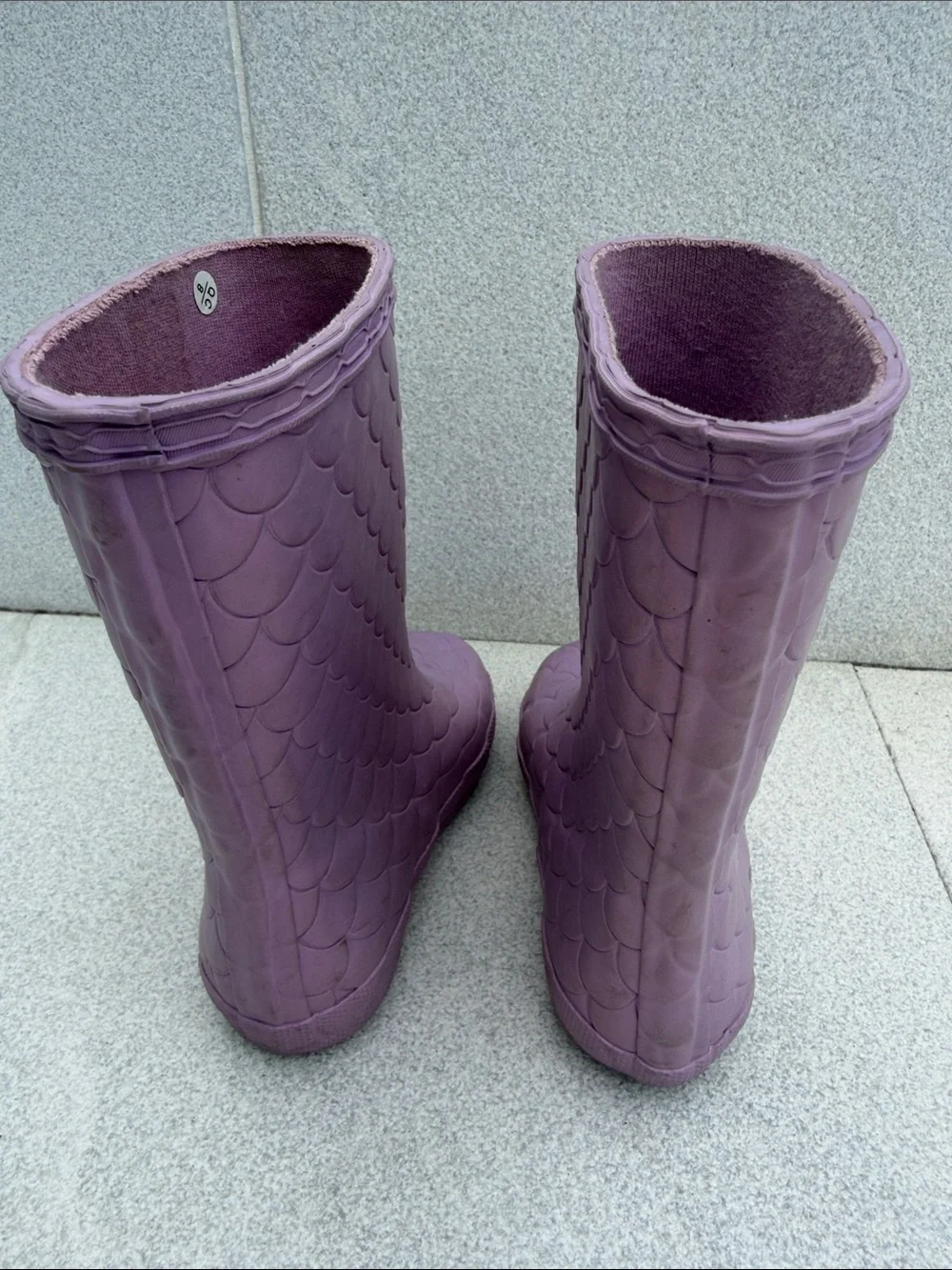 Hunter Kids Lilac mermaid Rain Boots US 10